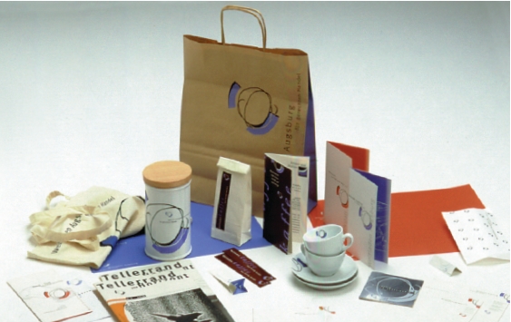 Corporate Design Anwendungen von der Tasche bis zum Geschftspapier